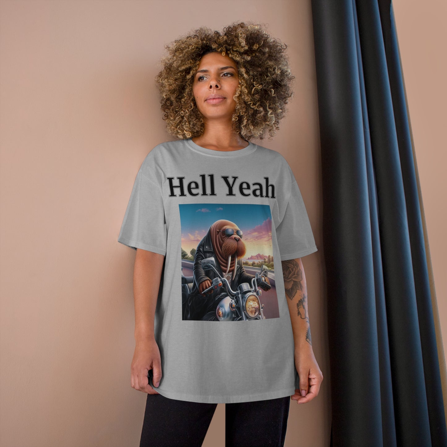 Walrus "Hell Yeah" Champion Unisex Tee