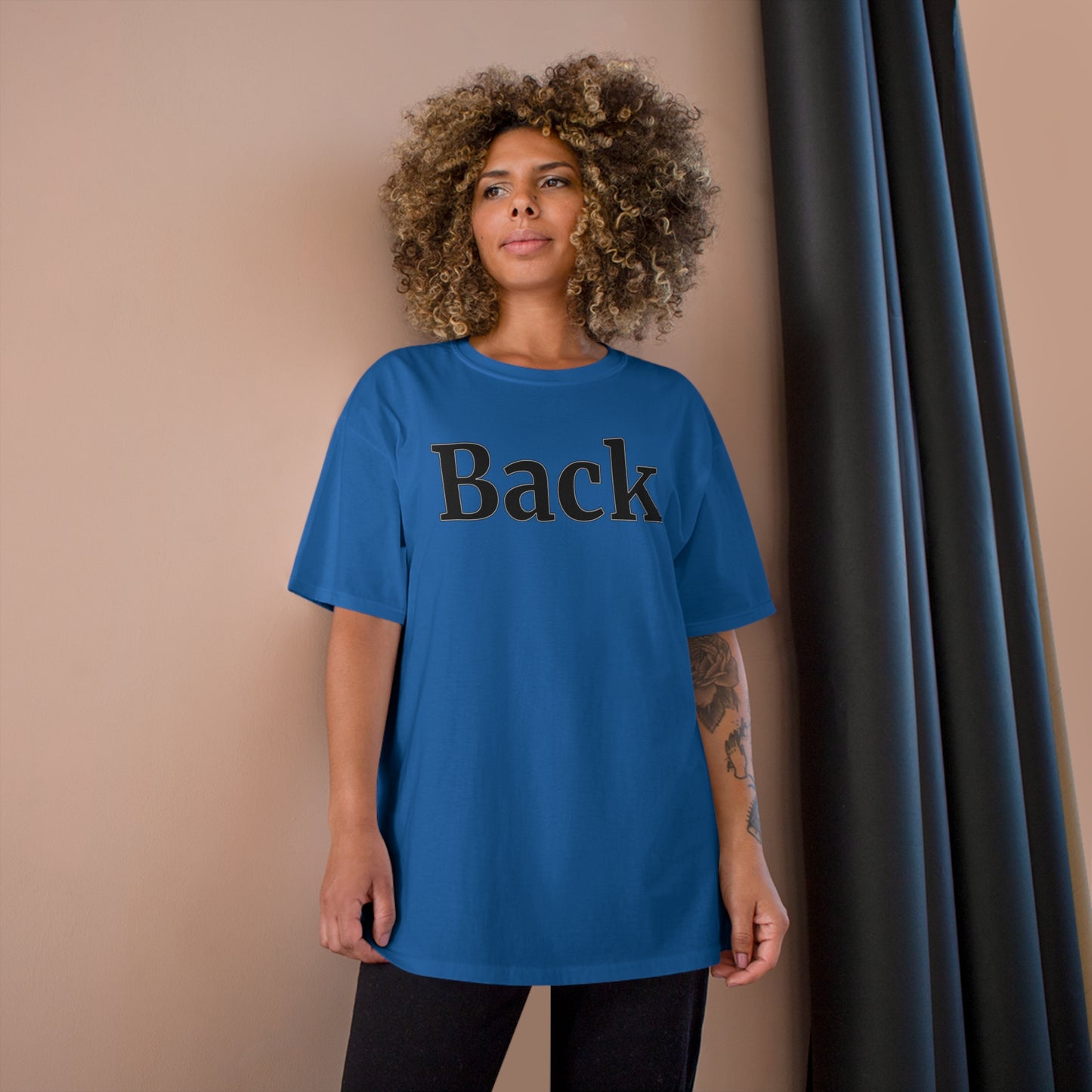 "Back Front" Champion Unisex Tee