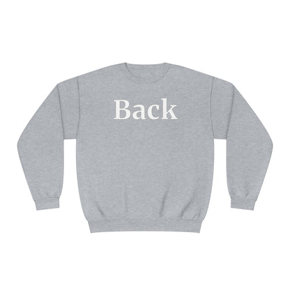 "Back Front" Unisex Crewneck Sweatshirt