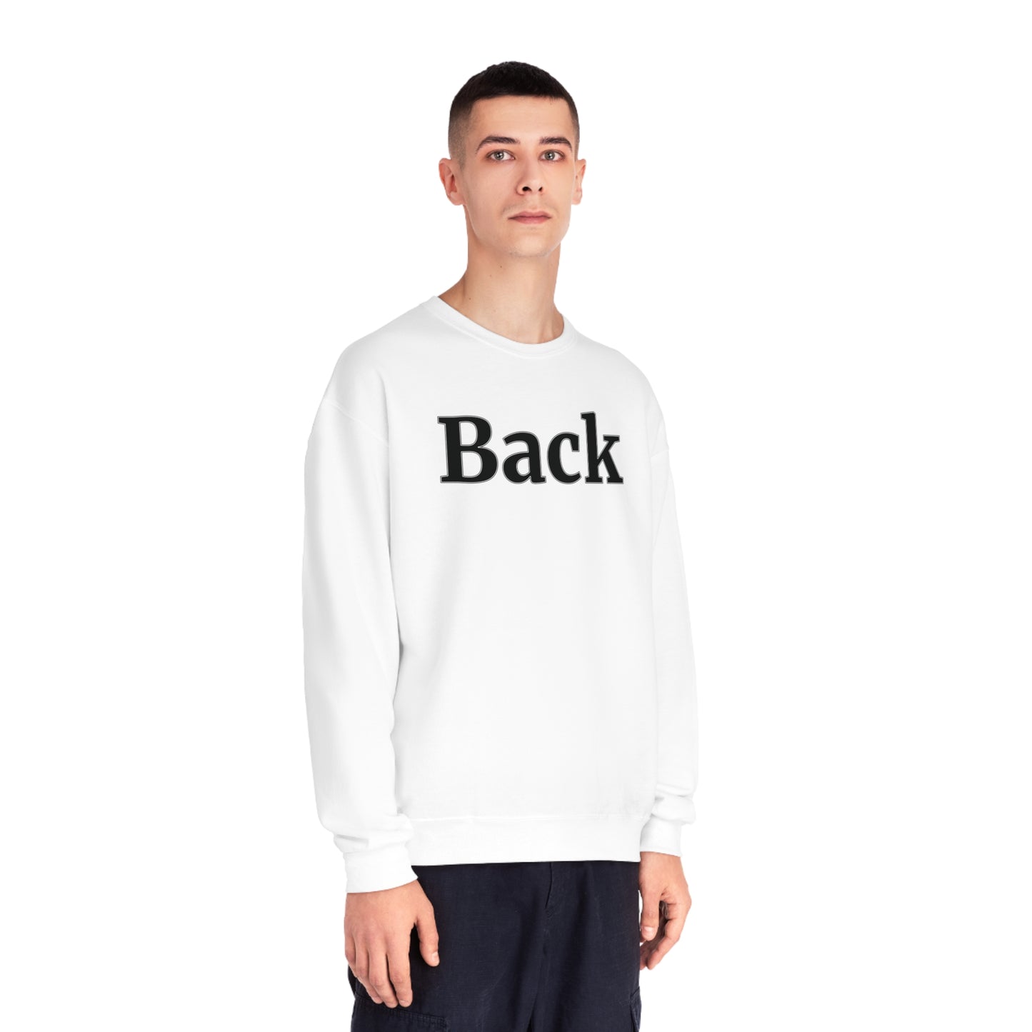 "Back Front" Unisex Crewneck Sweatshirt