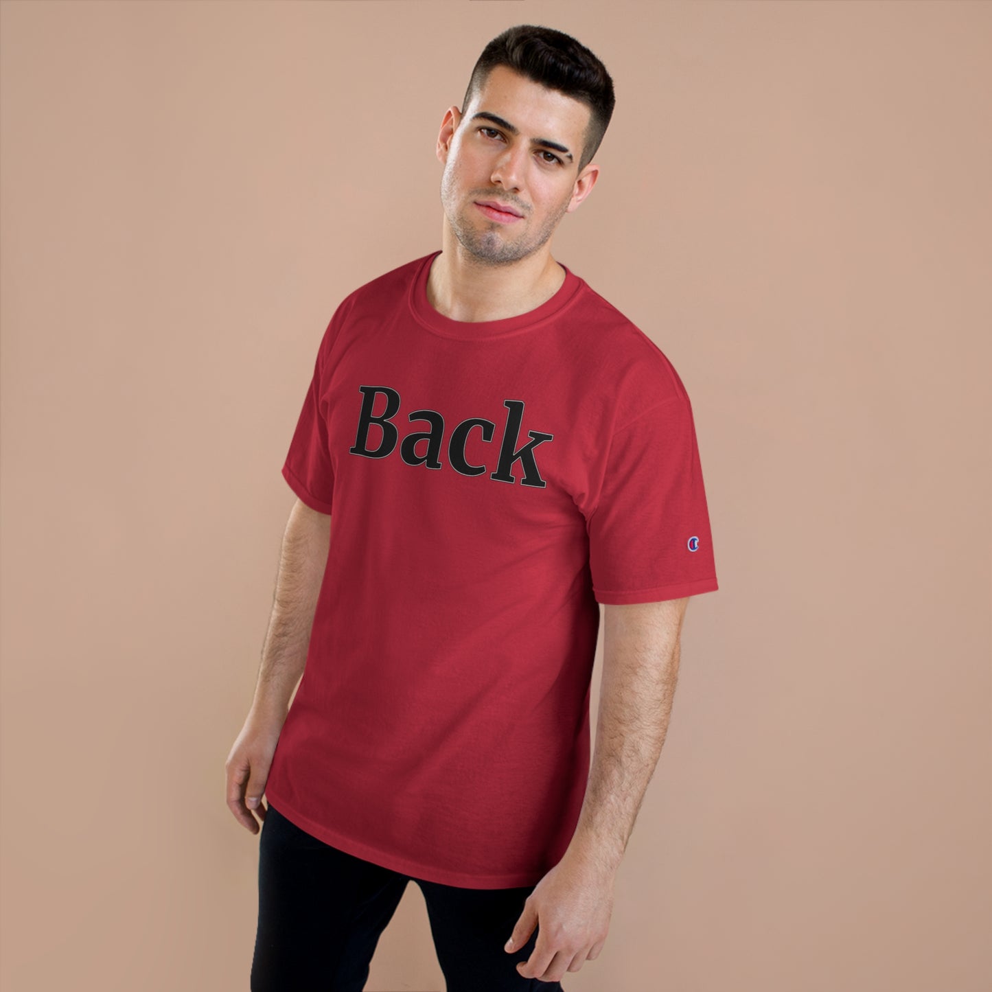 "Back Front" Champion Unisex Tee