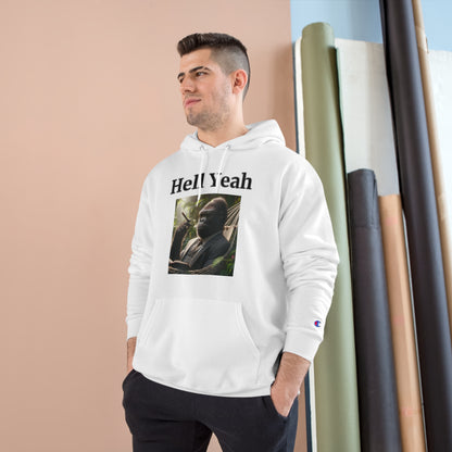 Gorilla "Hell Yeah" Champion Unisex Hoodie