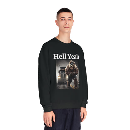 Bear "Hell Yeah" Unisex Crew Neck Sweatshirt