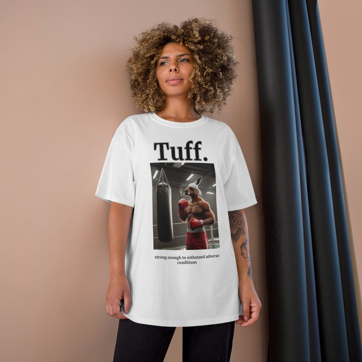 Kangaroo "Tuff." Champion Unisex Tee