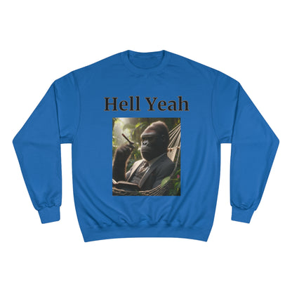 Gorilla "Hell Yeah" Champion Unisex Crew Neck