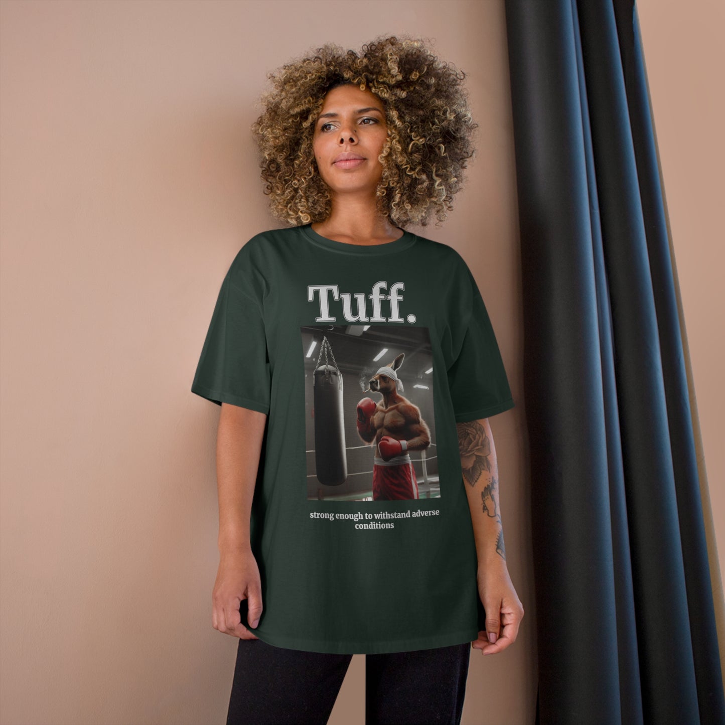 Kangaroo "Tuff." Champion Unisex Tee