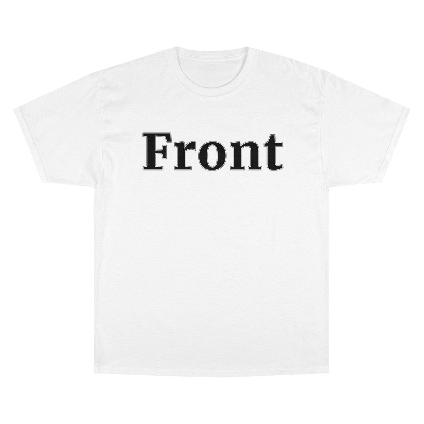 "Front Back" Champion Unisex Tee