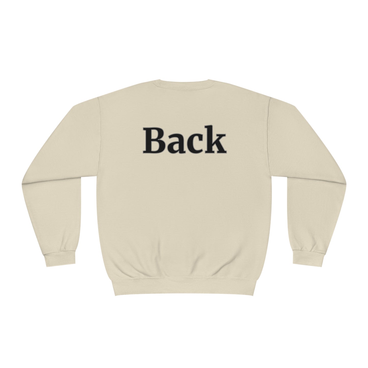 "Front Back" Unisex Crew Neck Sweatshirt