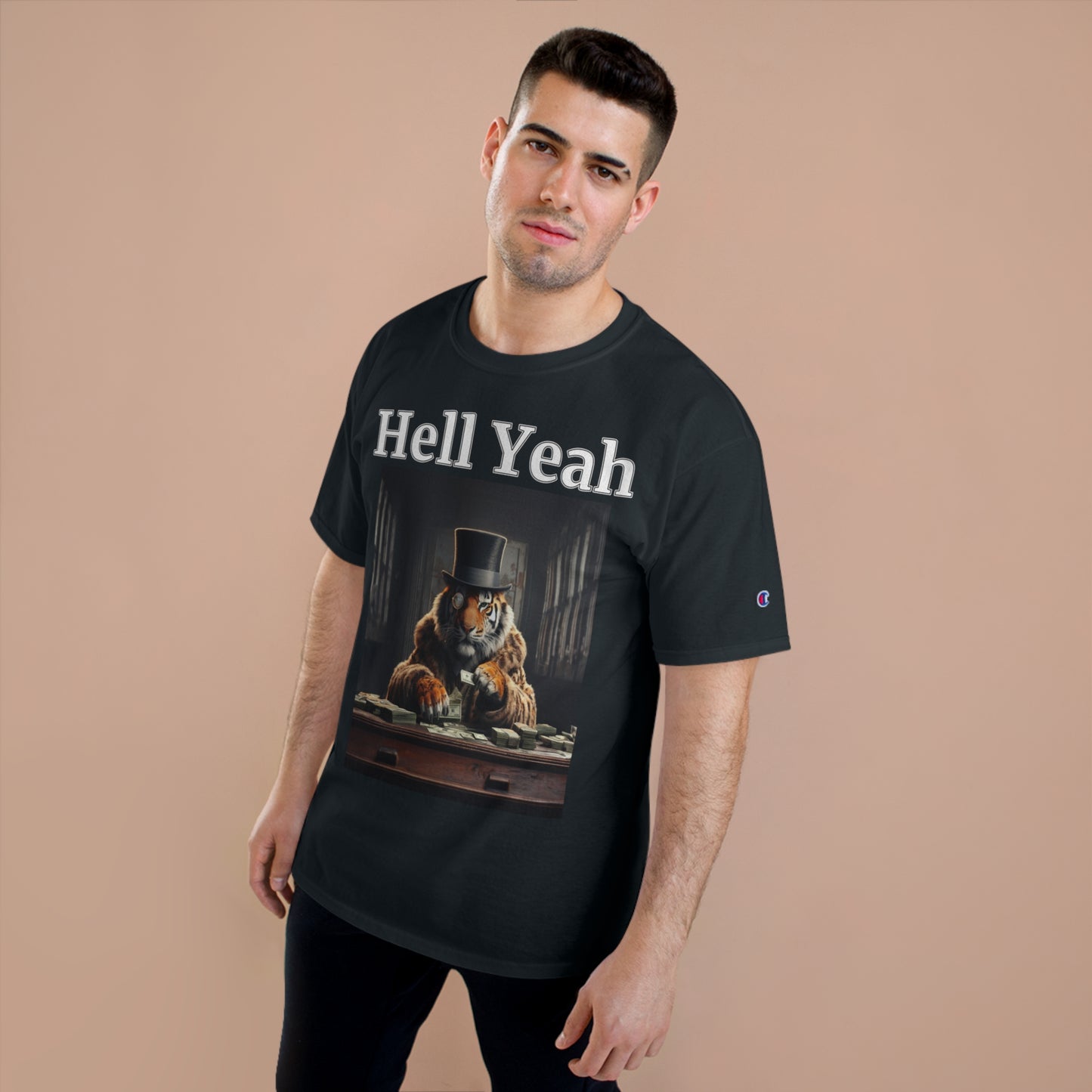 Tiger "Hell Yeah" Champion Unisex Tee