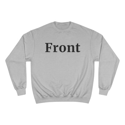 "Front Back" Champion Unisex Crew Neck