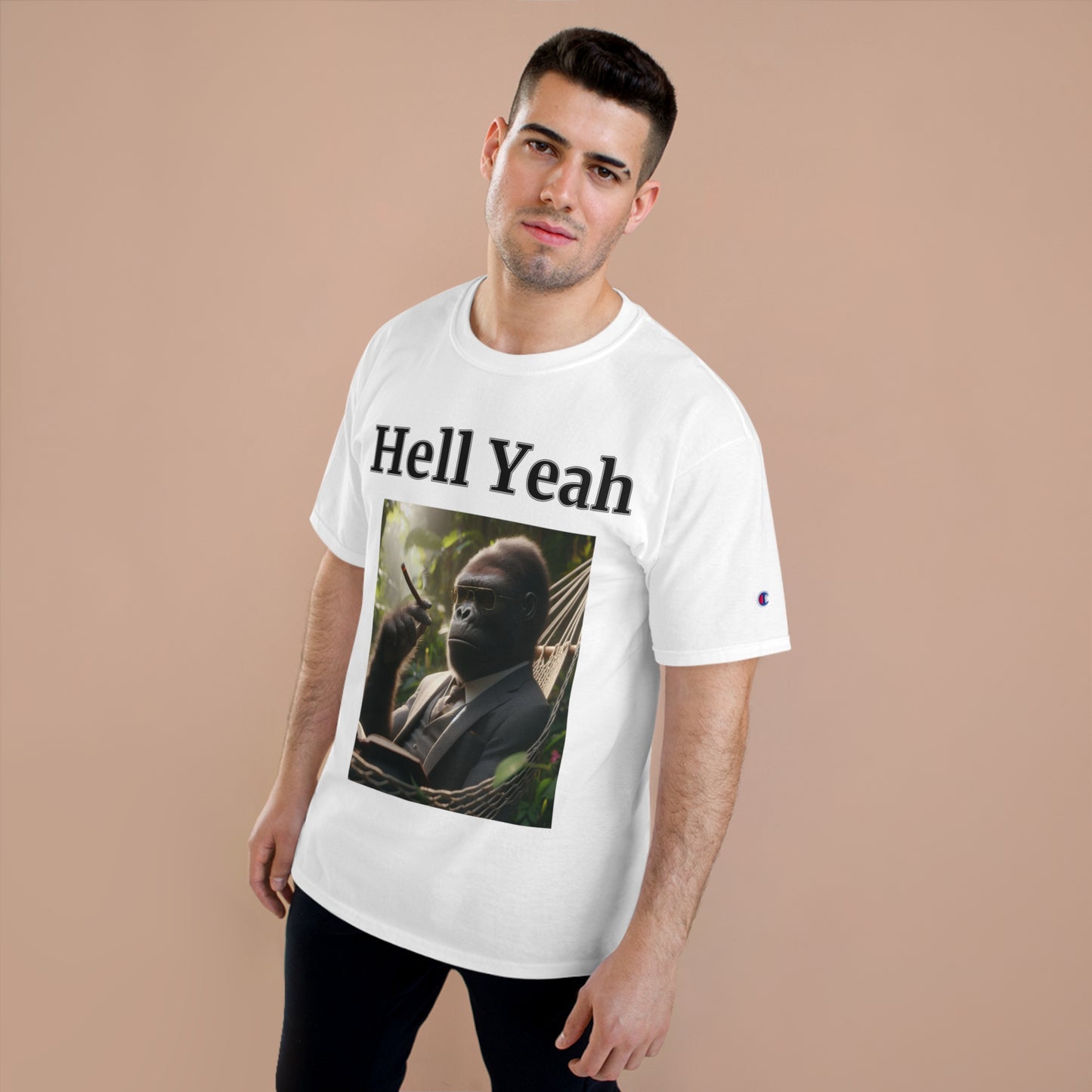 Gorilla "Hell Yeah" Champion Unisex Tee