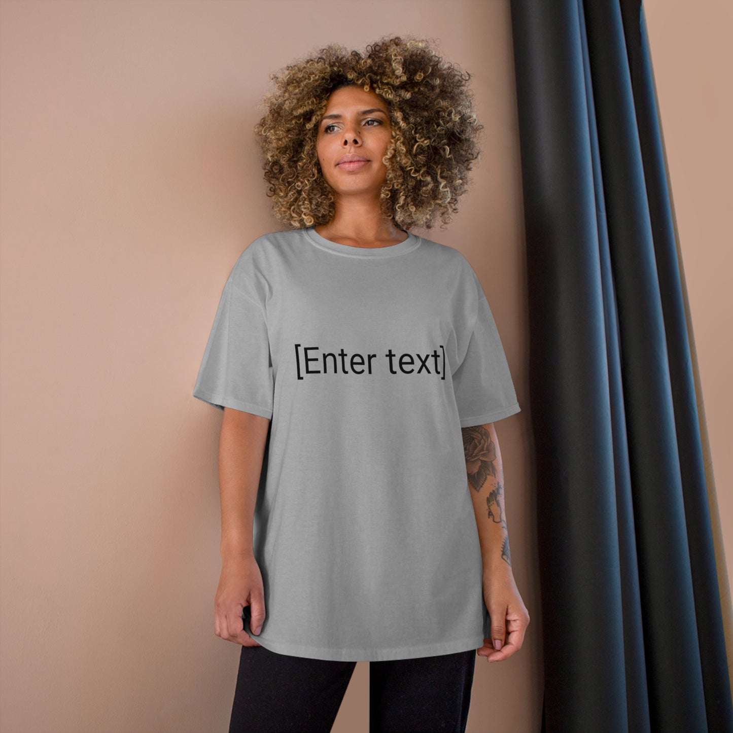 "[Enter Text]" Champion Unisex Tee