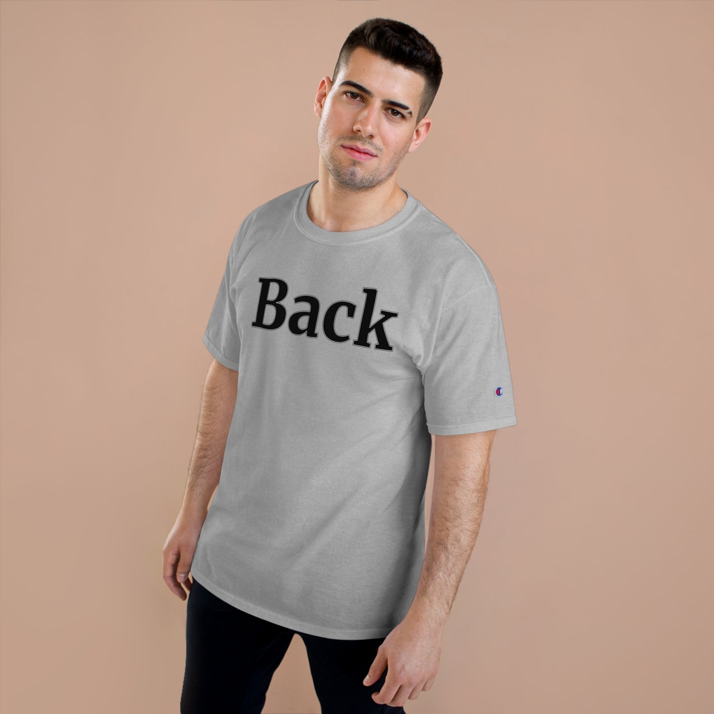 "Back Front" Champion Unisex Tee