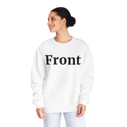 "Front Back" Unisex Crew Neck Sweatshirt