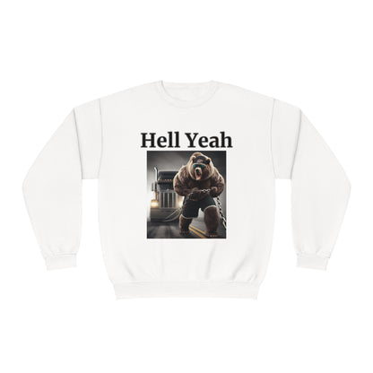 Bear "Hell Yeah" Unisex Crew Neck Sweatshirt