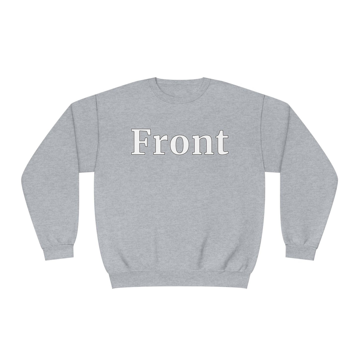 "Front Back" Unisex Crew Neck Sweatshirt