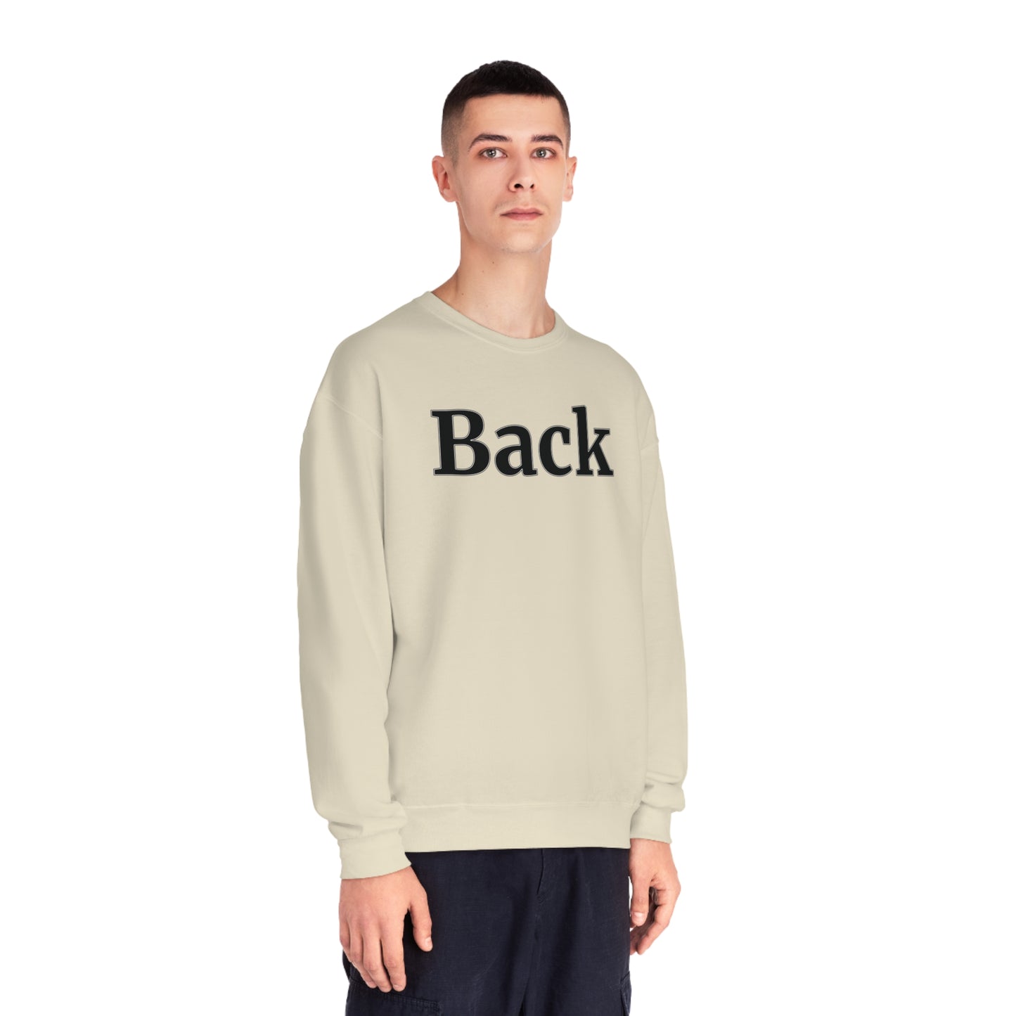 "Back Front" Unisex Crewneck Sweatshirt