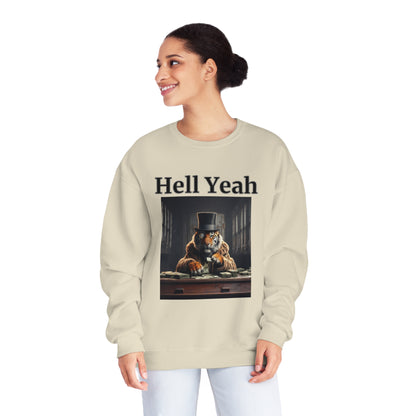 Tiger "Hell Yeah" Unisex Crew Neck Sweatshirt