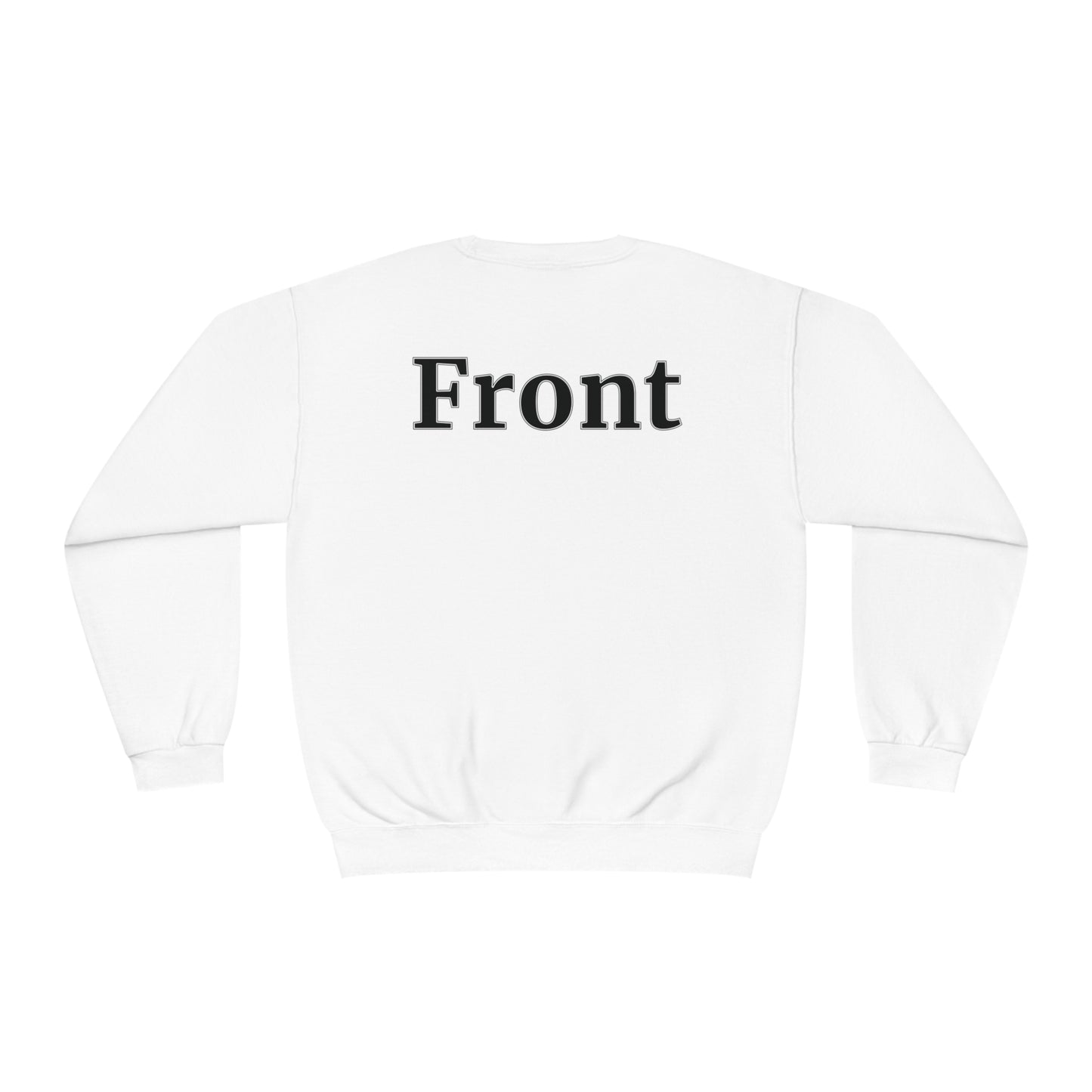 "Back Front" Unisex Crewneck Sweatshirt