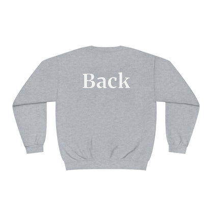 "Front Back" Unisex Crew Neck Sweatshirt