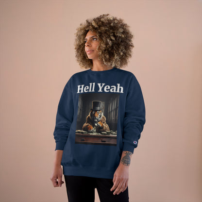 Tiger "Hell Yeah" Champion Unisex Crew Neck