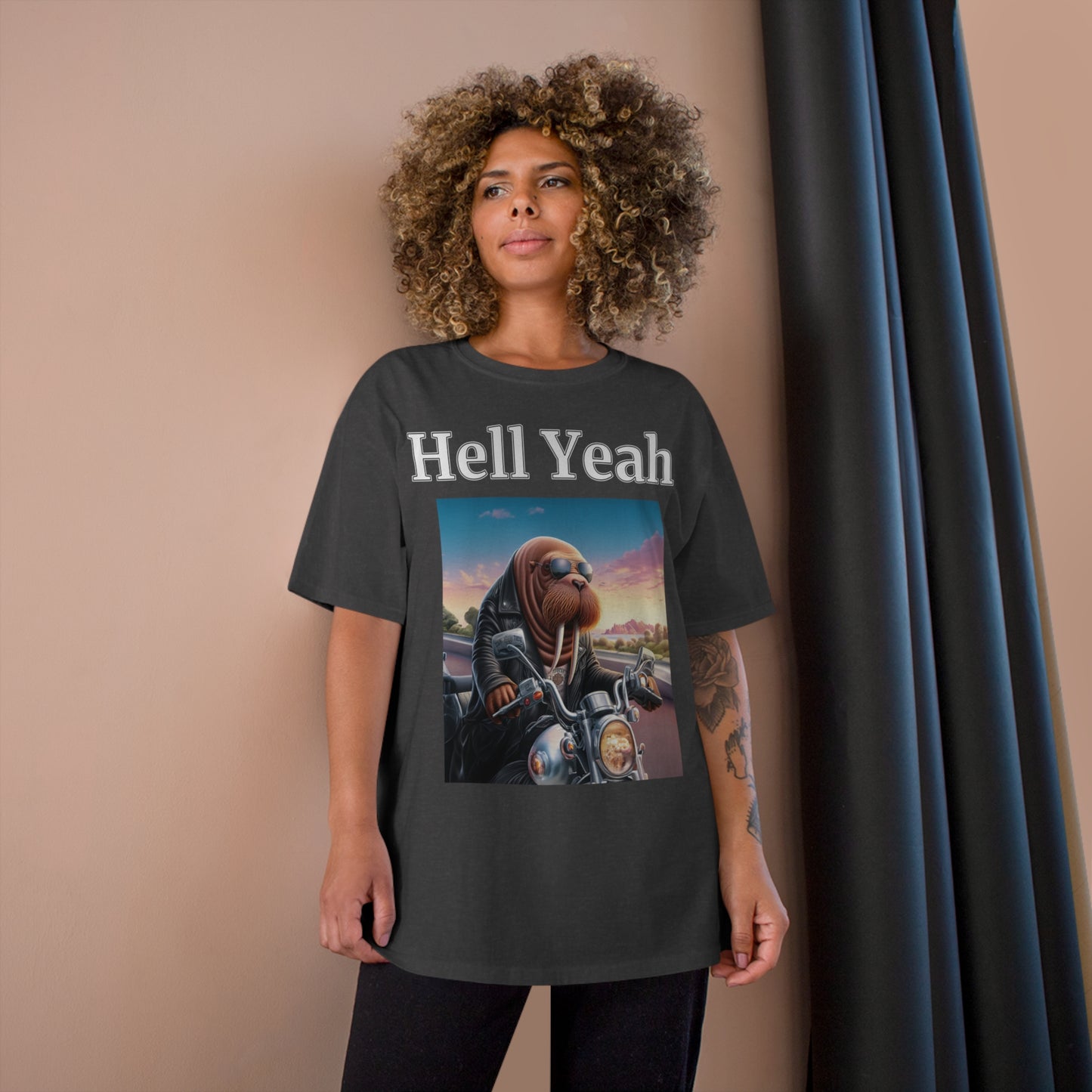 Walrus "Hell Yeah" Champion Unisex Tee