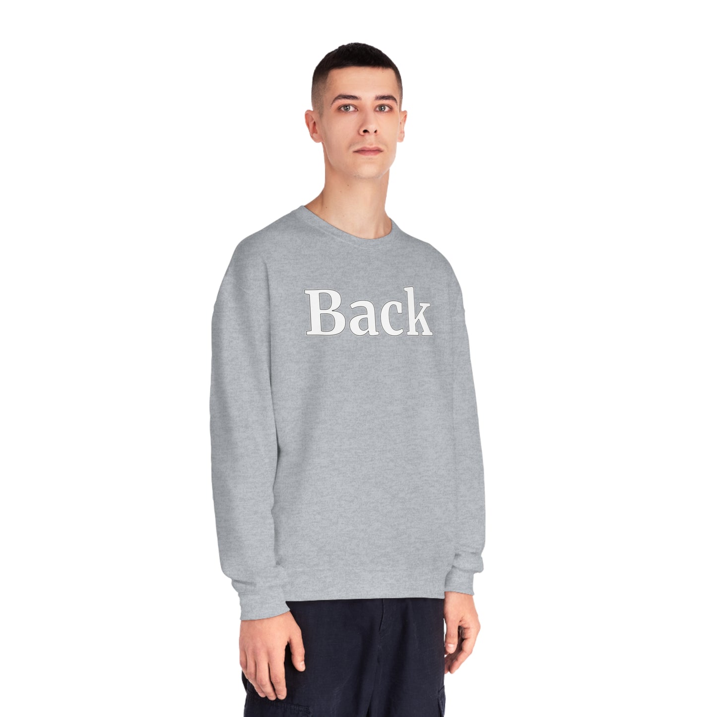 "Back Front" Unisex Crewneck Sweatshirt