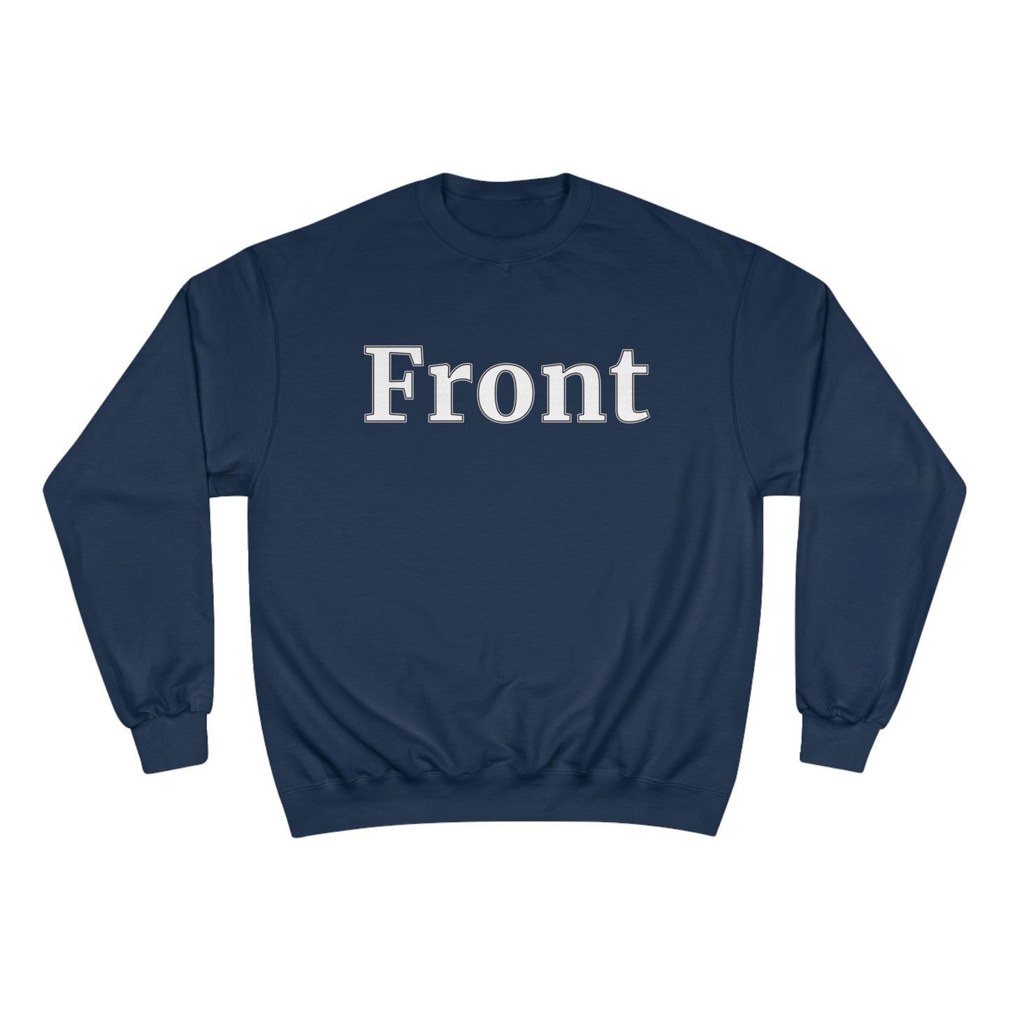 "Front Back" Champion Unisex Crew Neck