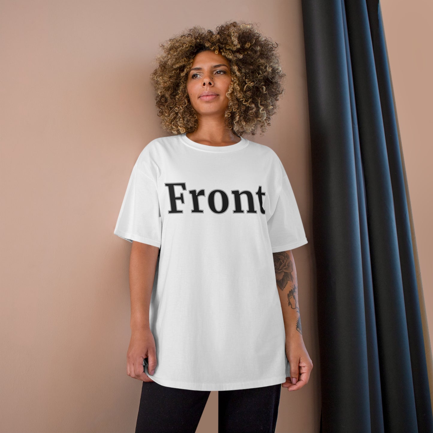 "Front Back" Champion Unisex Tee