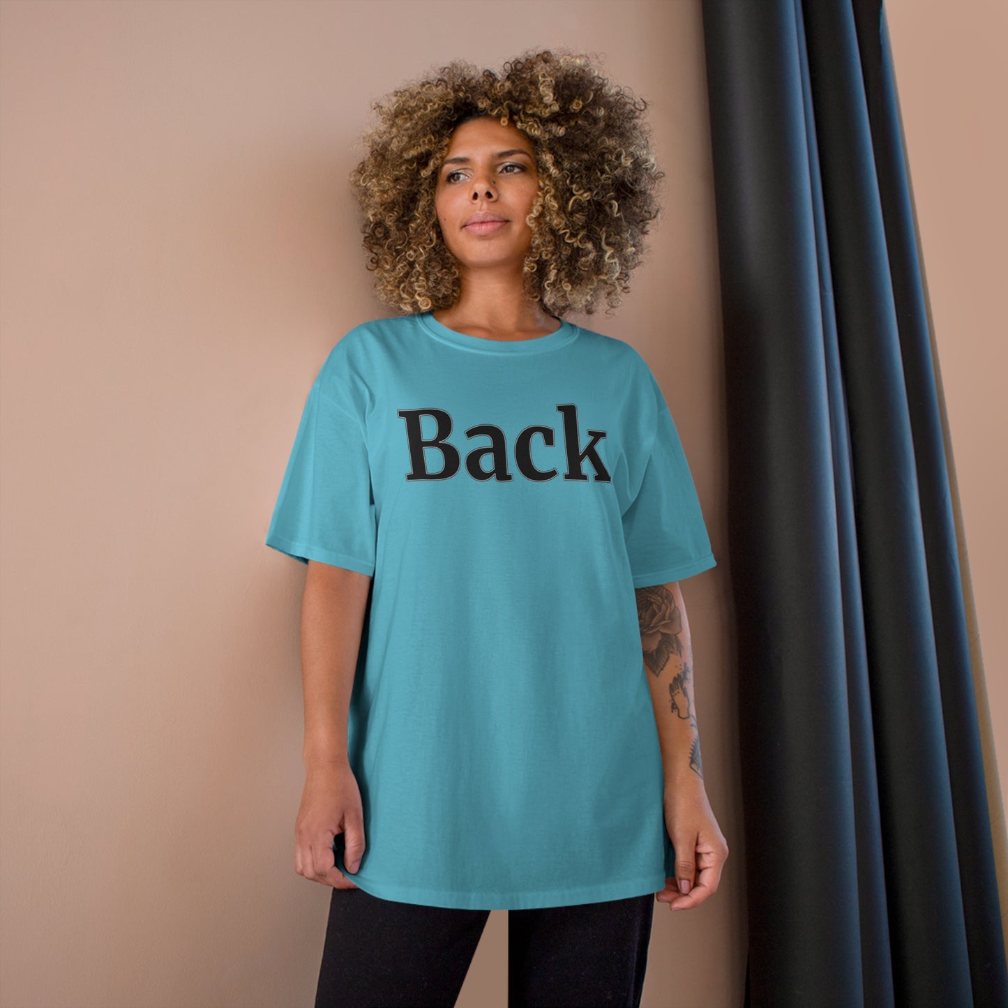 "Back Front" Champion Unisex Tee