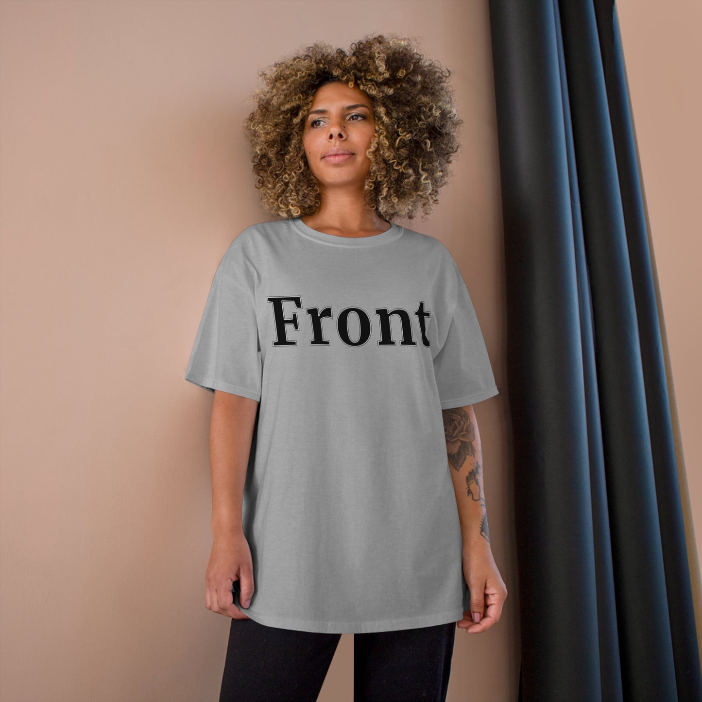 "Front Back" Champion Unisex Tee