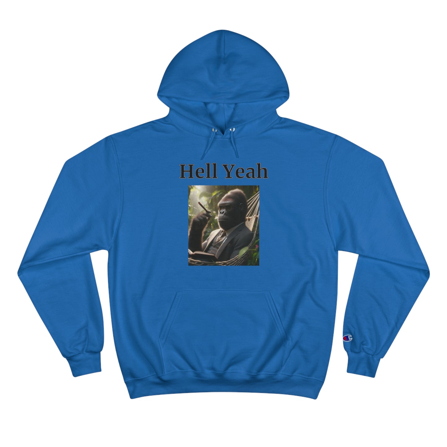 Gorilla "Hell Yeah" Champion Unisex Hoodie