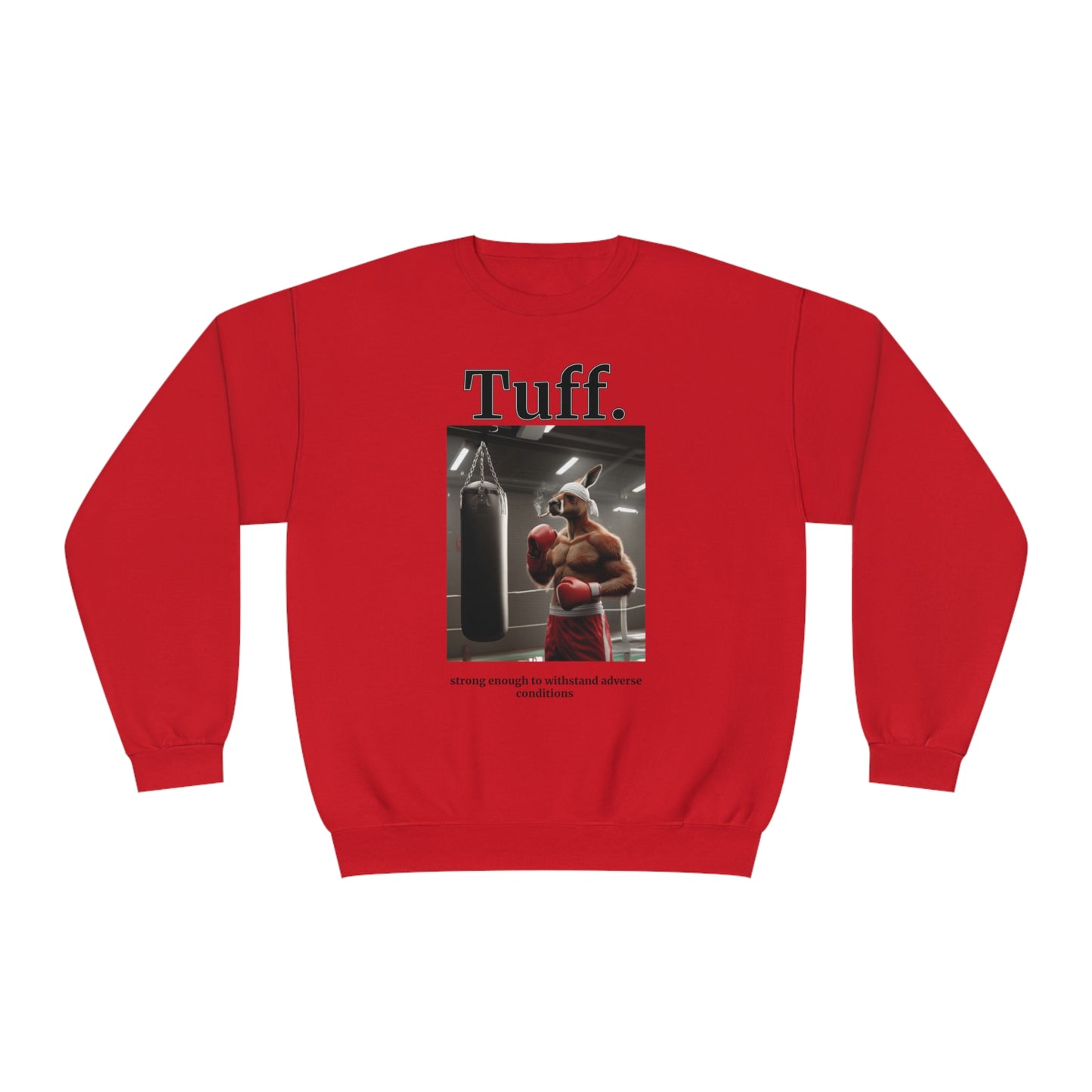 Kangaroo "Tuff." Unisex Crew Neck Sweatshirt