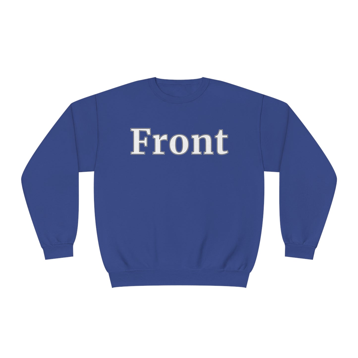 "Front Back" Unisex Crew Neck Sweatshirt