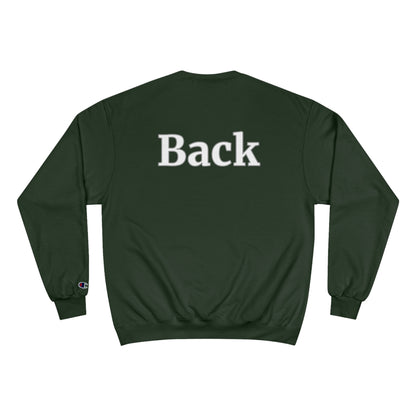 "Front Back" Champion Unisex Crew Neck