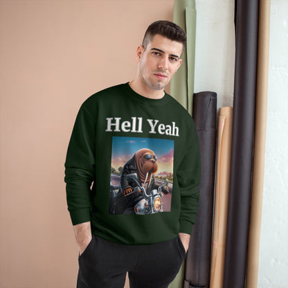 Walrus "Hell Yeah" Champion Unisex Crew Neck