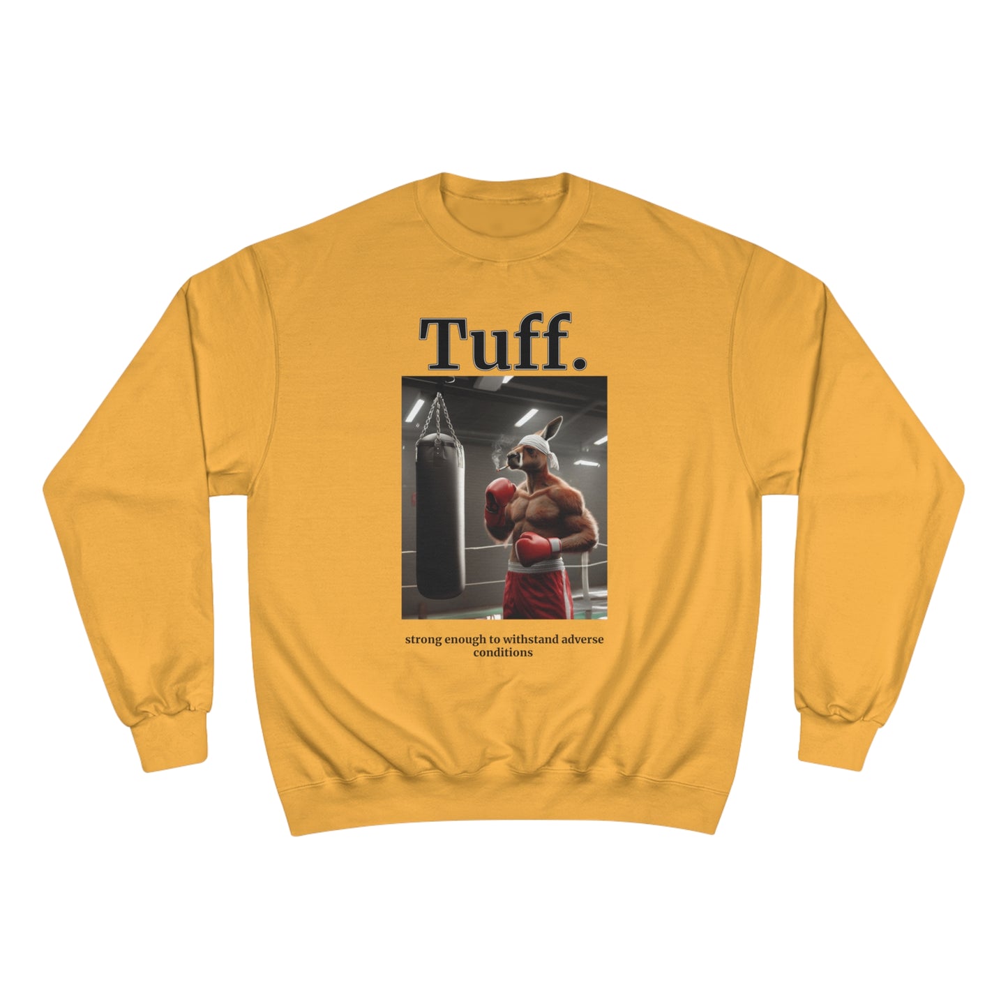 Kangaroo "Tuff." Champion Unisex Crew Neck Sweatshirt