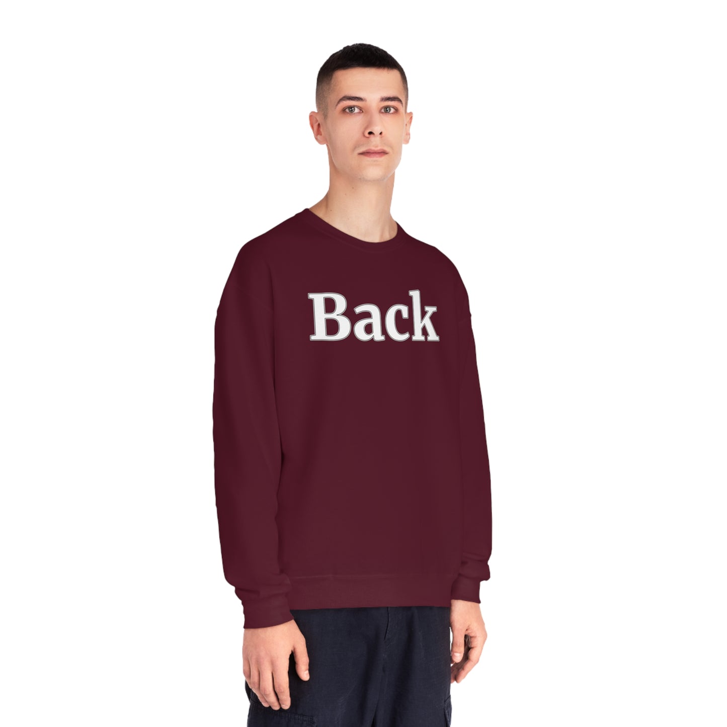 "Back Front" Unisex Crewneck Sweatshirt