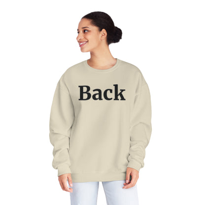 "Back Front" Unisex Crewneck Sweatshirt