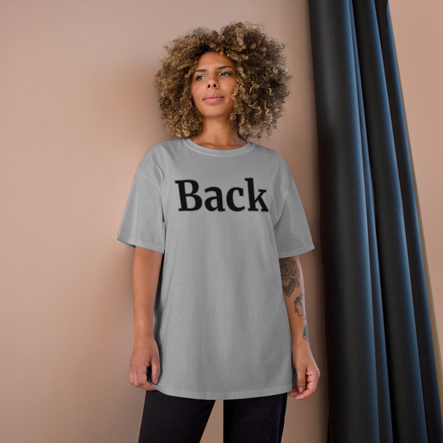 "Back Front" Champion Unisex Tee