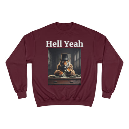 Tiger "Hell Yeah" Champion Unisex Crew Neck