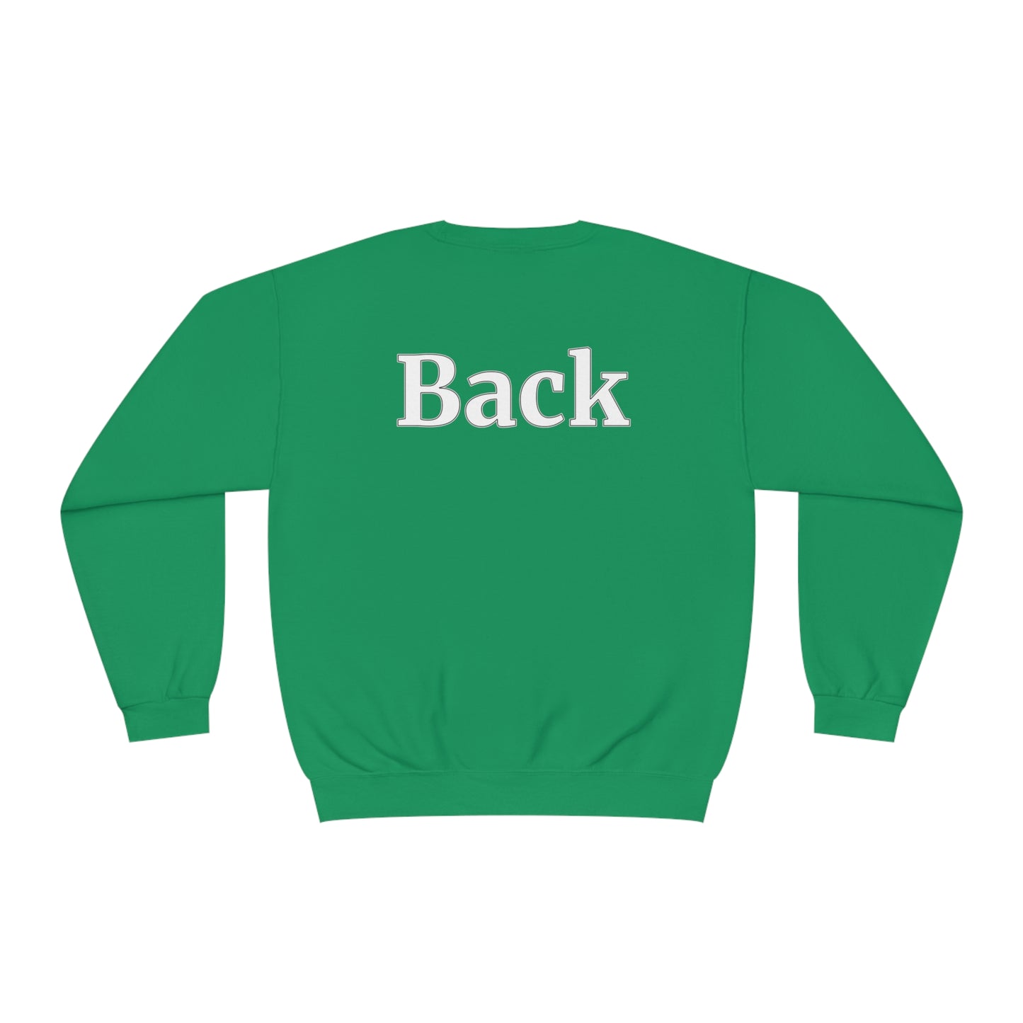 "Front Back" Unisex Crew Neck Sweatshirt