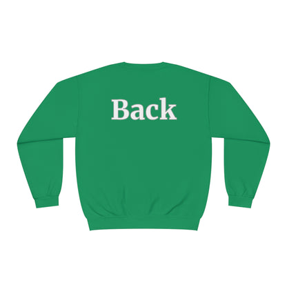 "Front Back" Unisex Crew Neck Sweatshirt