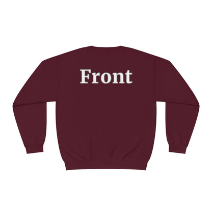 "Back Front" Unisex Crewneck Sweatshirt