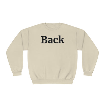 "Back Front" Unisex Crewneck Sweatshirt