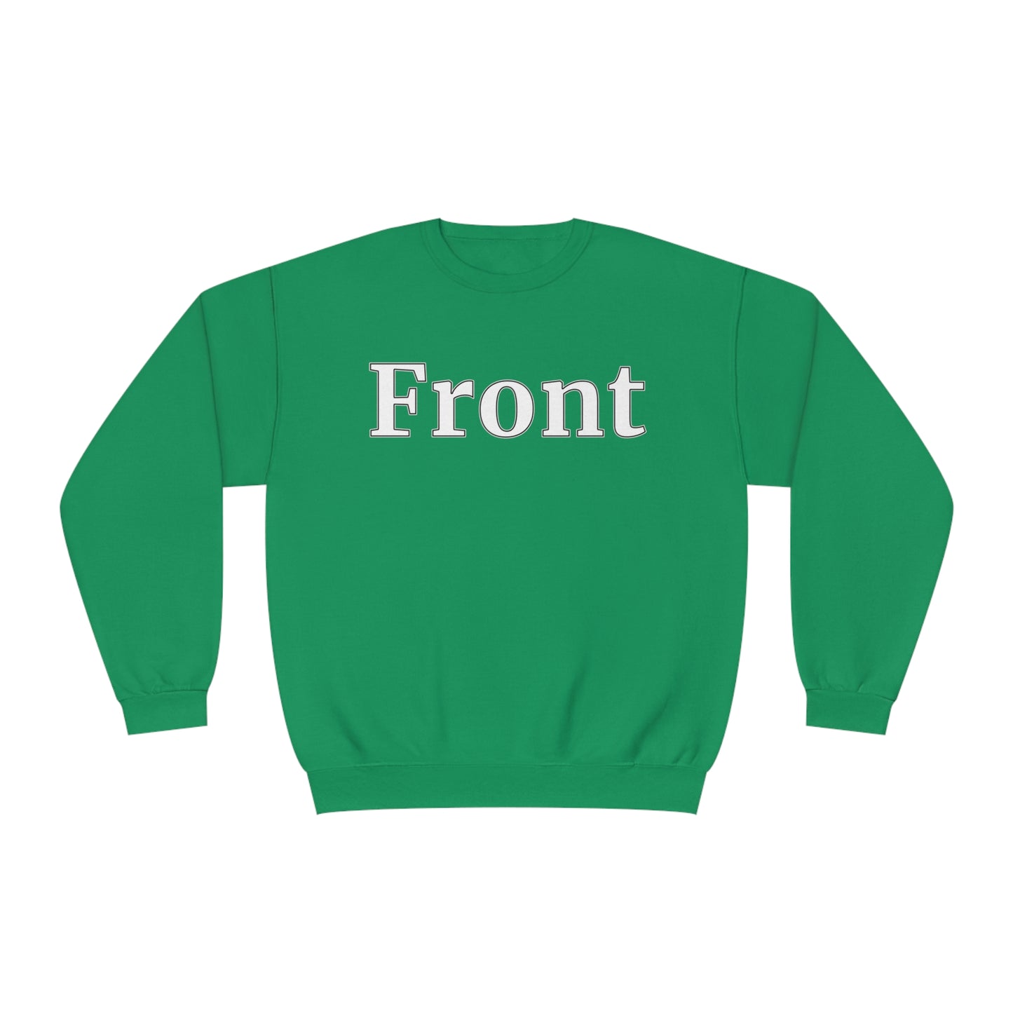 "Front Back" Unisex Crew Neck Sweatshirt