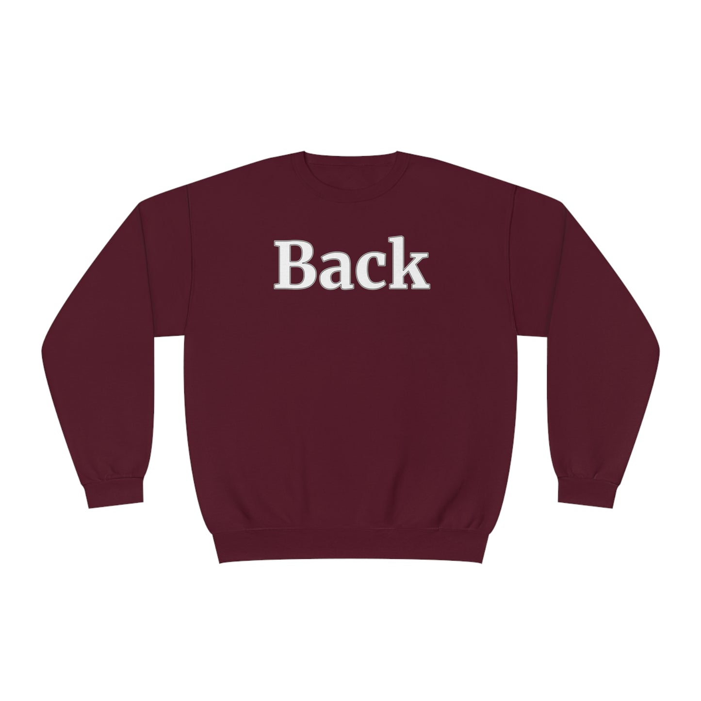 "Back Front" Unisex Crewneck Sweatshirt