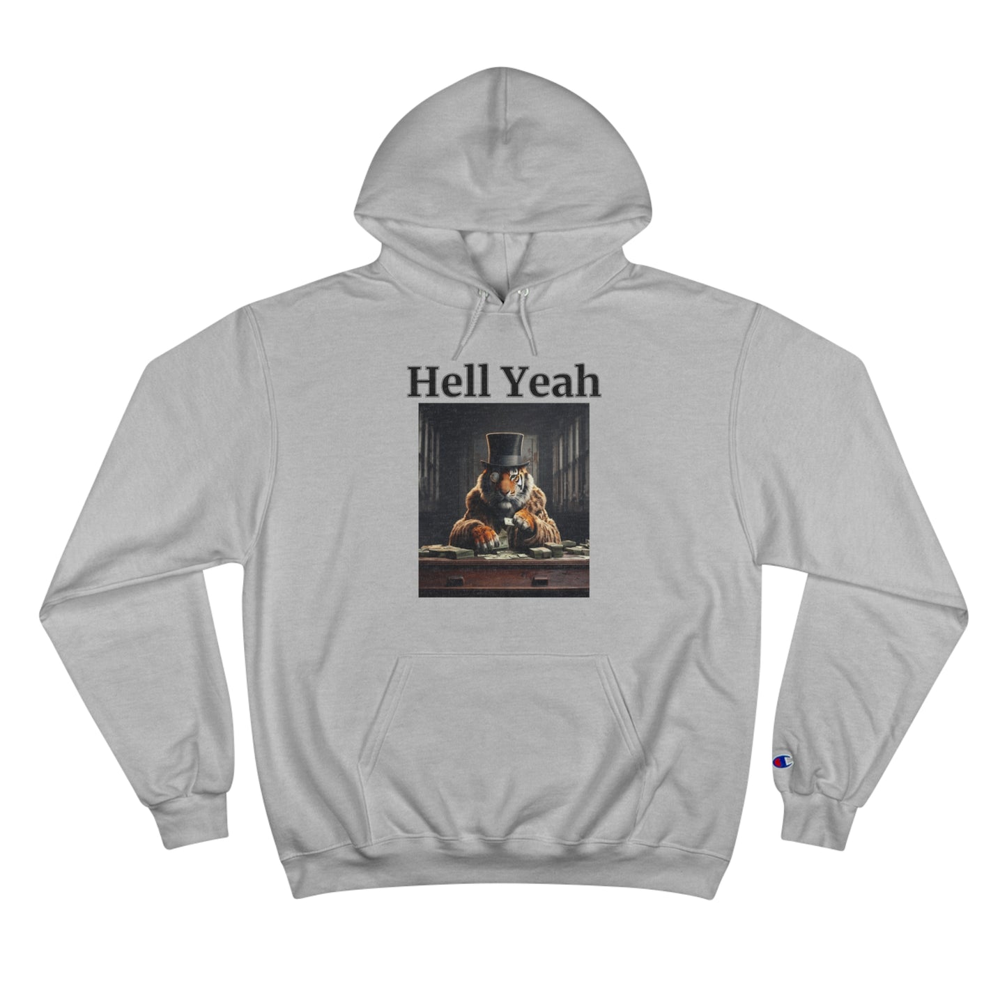 Tiger "Hell Yeah" Champion Unisex Hoodie