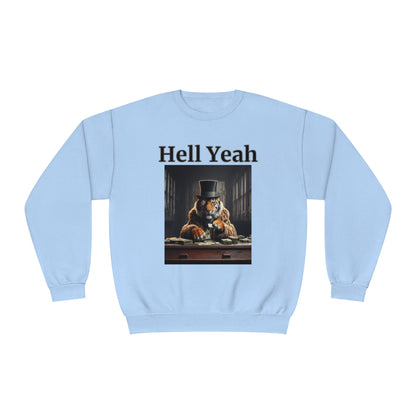 Tiger "Hell Yeah" Unisex Crew Neck Sweatshirt