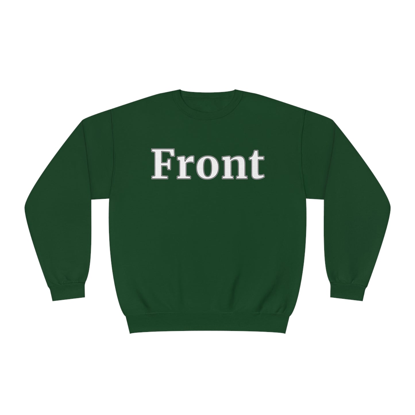 "Front Back" Unisex Crew Neck Sweatshirt